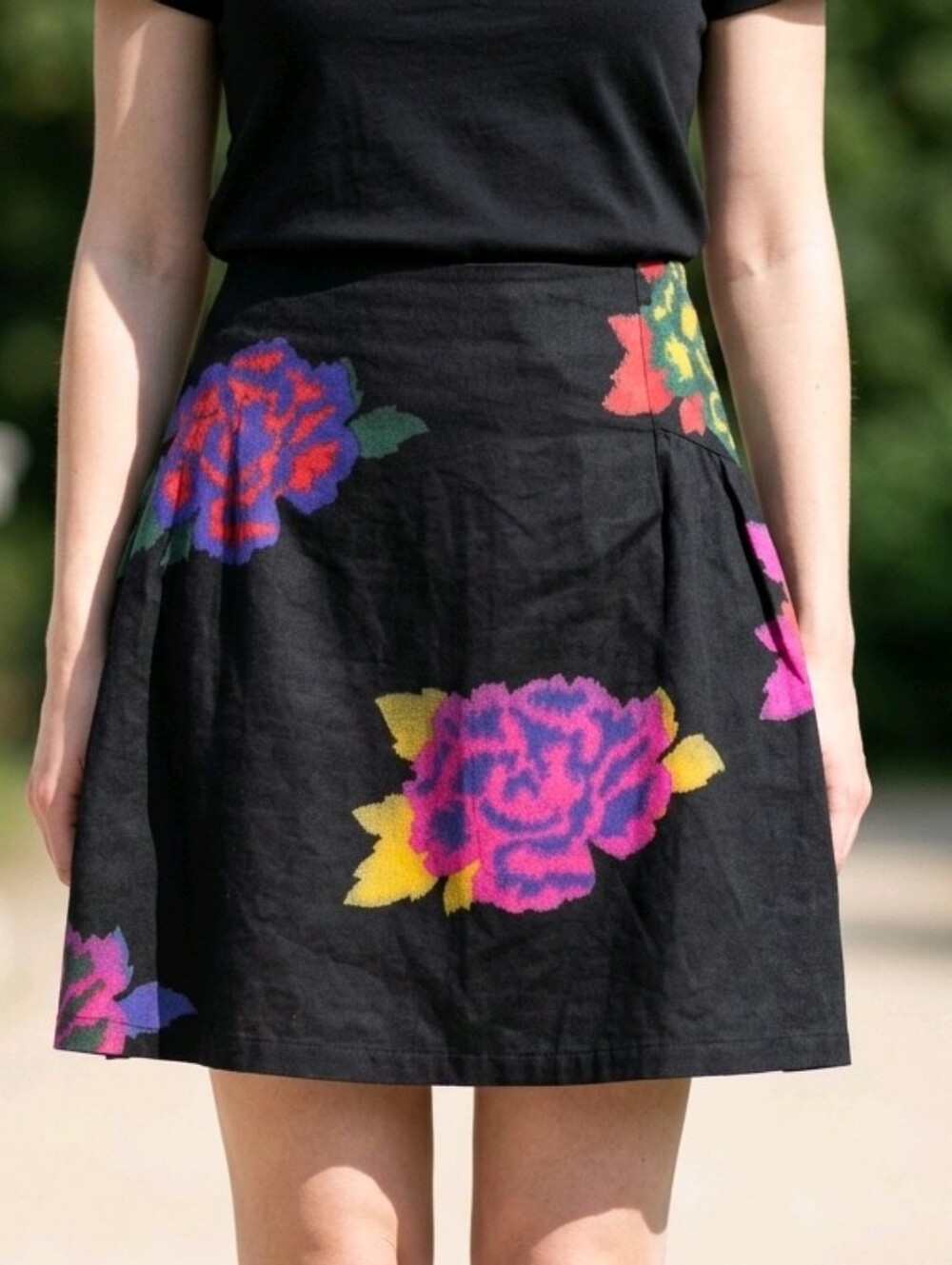 Marimekko Mini Skirt With Large Flowers